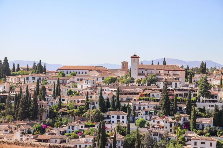 Aber auch die Aussicht auf Granada ist spektakulär.