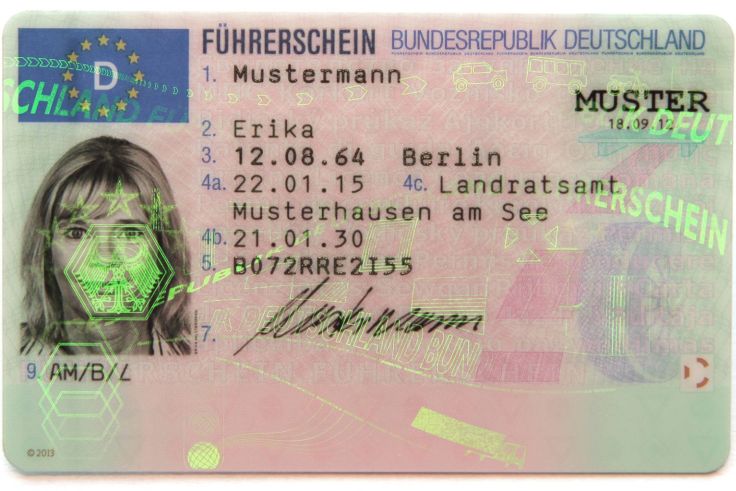 So sieht der aktuelle EU-Führerschein im Scheckkartenformat aus. 
