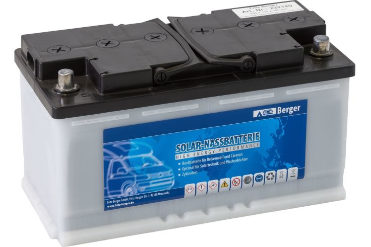 Die Berger Solar-Nassbatterie findest du ab 154,99 in den Berger Filialen