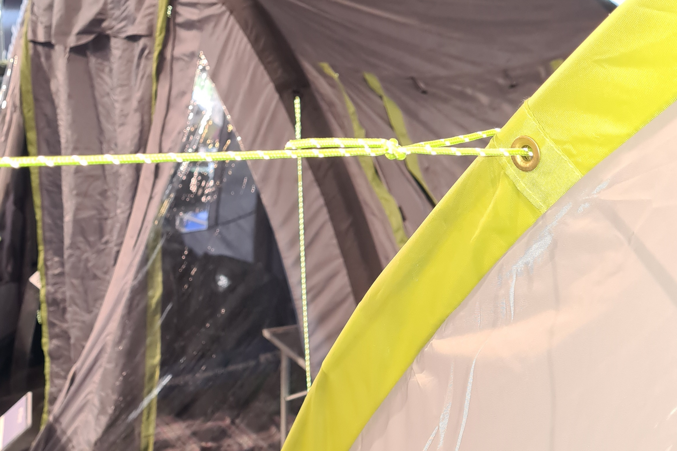 Schnell Knoten Zelt Wind Seil Schnalle 3 Löcher Antislip Camping Aufhänger 