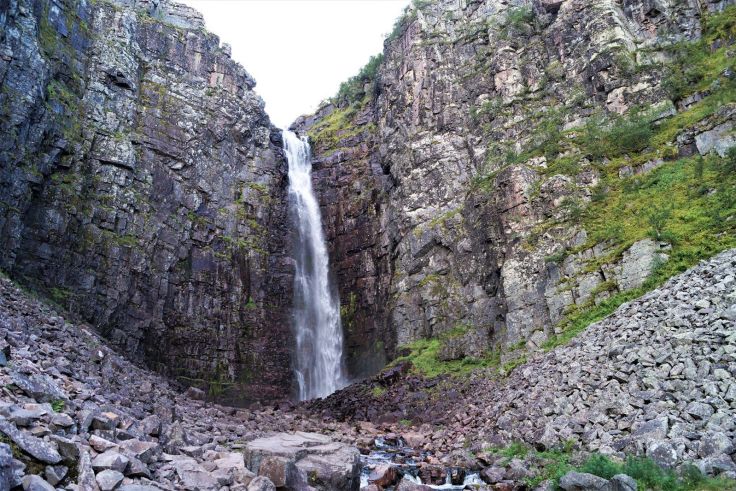 Schwedens höchster Wasserfall Njupeskär