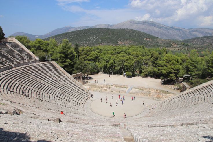 Das antike Theater von Epidaurus beeindruckte uns sehr!