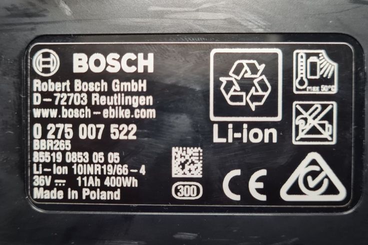 Akku eines E-Bikes - PowerPack 400 von Bosch