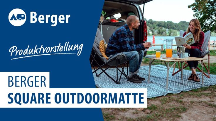Camping Outdoormatte / Vorzeltteppich Square für Wohnmobil & Wohnwagen | Fritz Berger