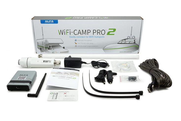 Die Außenantenne WiFi Camp Pro 2 von Alfa ist bereits für rund 120 Euro erhältlich.