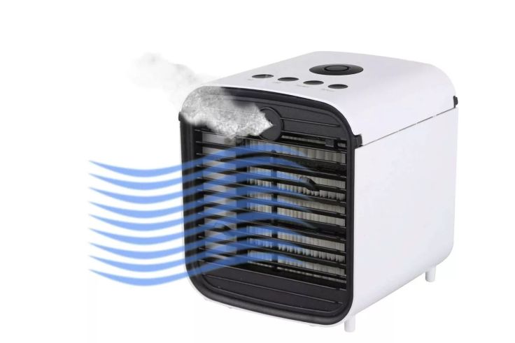 Dieser wiederaufladbare Luftkühler kann überall eingesetzt werden.