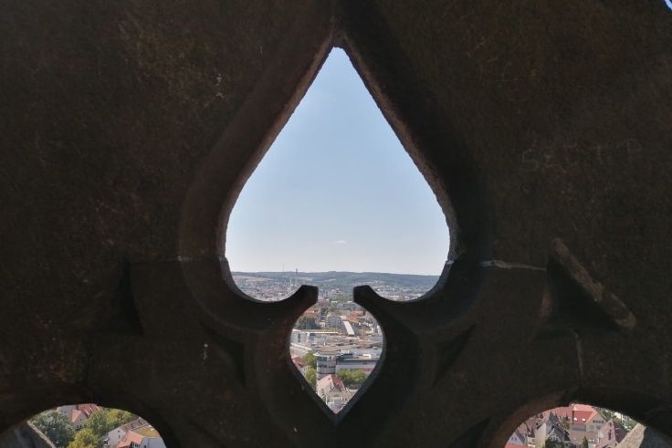 Der Ausblick vom Turm des Münsters ...