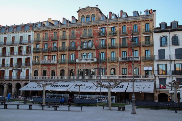 Das Café Iruña in Pamplona war einst der Lieblingsplatz von Ernest Hemingway.