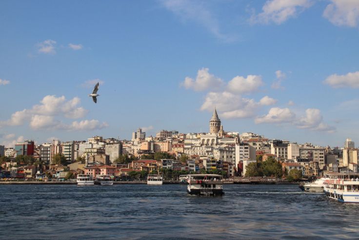 Bei einer Bootsrundfahrt hatten wir einen spektakulären Blick auf Istanbul.