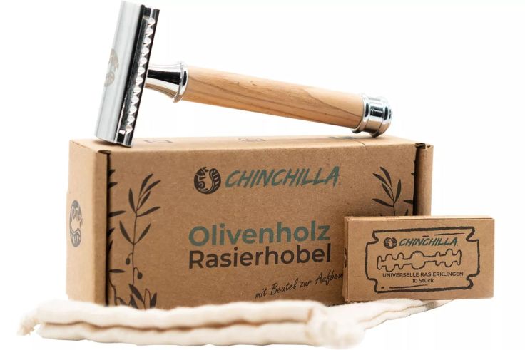 Chinchilla Rasierhobel aus Olivenholz