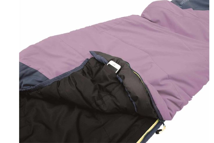 Schlafsack mit Innentasche für Handy, Schlüssel oder Bargeld