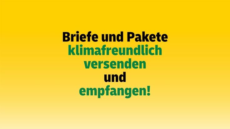 Klimaneutraler Versand & Empfang mit Deutsche Post und DHL