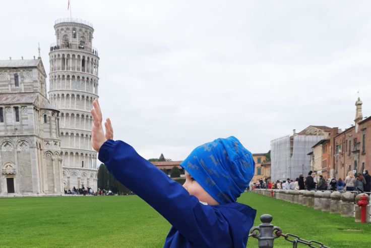 Am schiefen Turm von Pisa