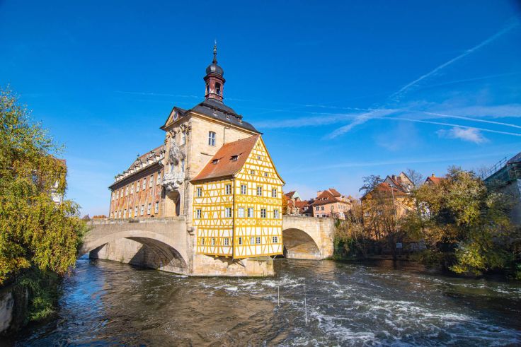 In Bamberg gibt es mittelalterliche Architektur und viel Wasser zu entdecken.