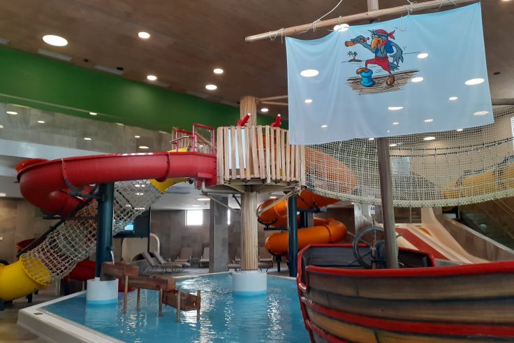 Die Wasserwelt für Kinder im Zugspitz Resort.